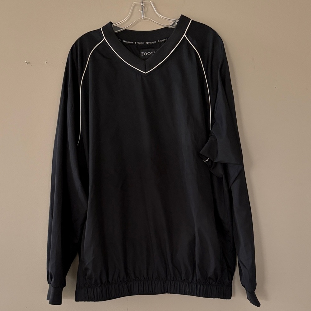 FootJoy Black Windbreaker Pull Over